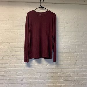 J.Crew Long Sleeve Maroon T-Shirt